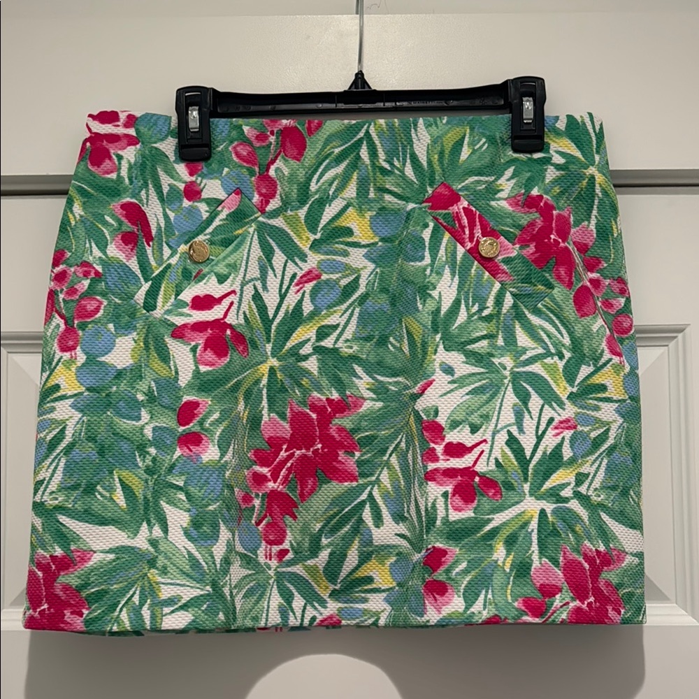 Pappagallo Green and Pink Skort